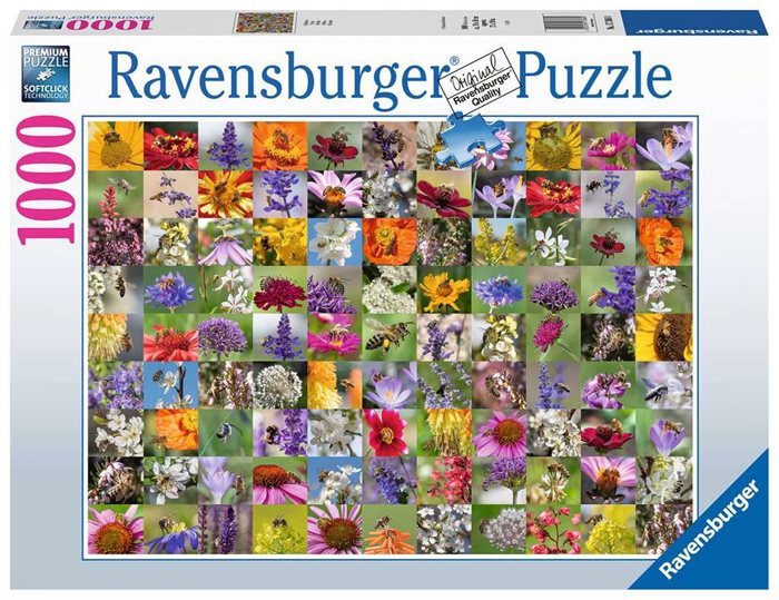 Ravensburger Puslespil | 1000 Brikker | Bee Collage |