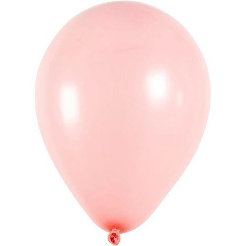 Balloner I Lys Rød, Runde, 23 cm