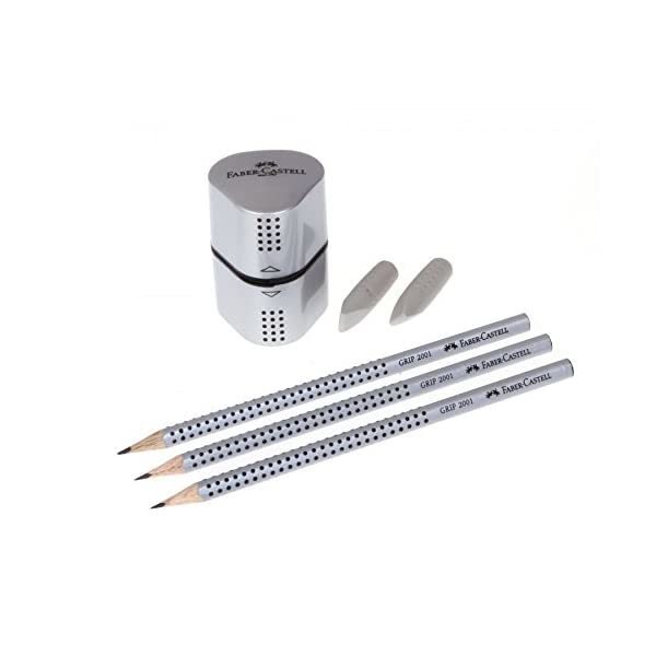 Faber - Castell | Jumbo Grip trio Silver blyantssæt |