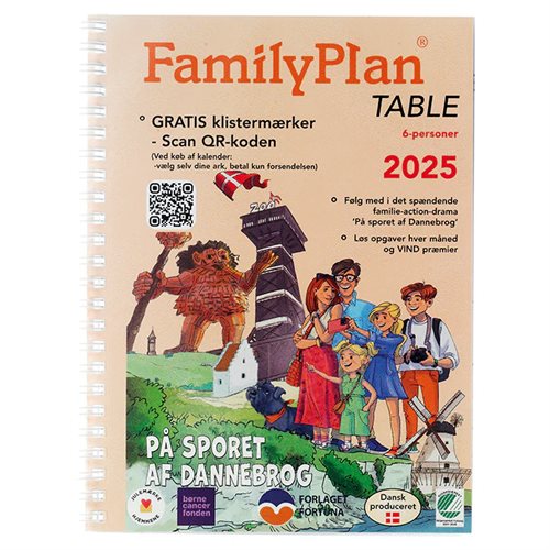 Familiekalender | FamilyPlan Table | 2025 |