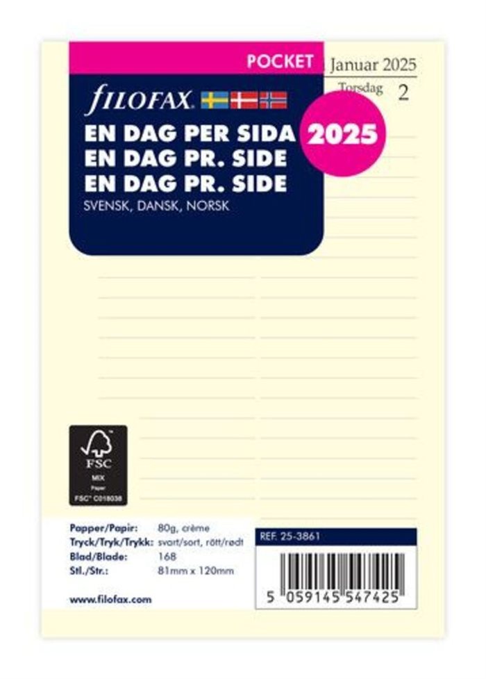 Filofax | Refill Pocket | 2025 | 