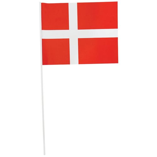 Flag Danmark A4 papir med pind