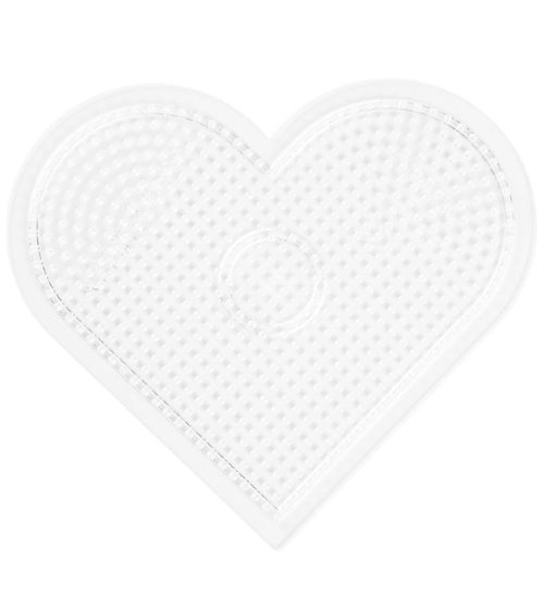 Hama stiftplade | stor hjerte 16 x 17,5 cm Transparent |