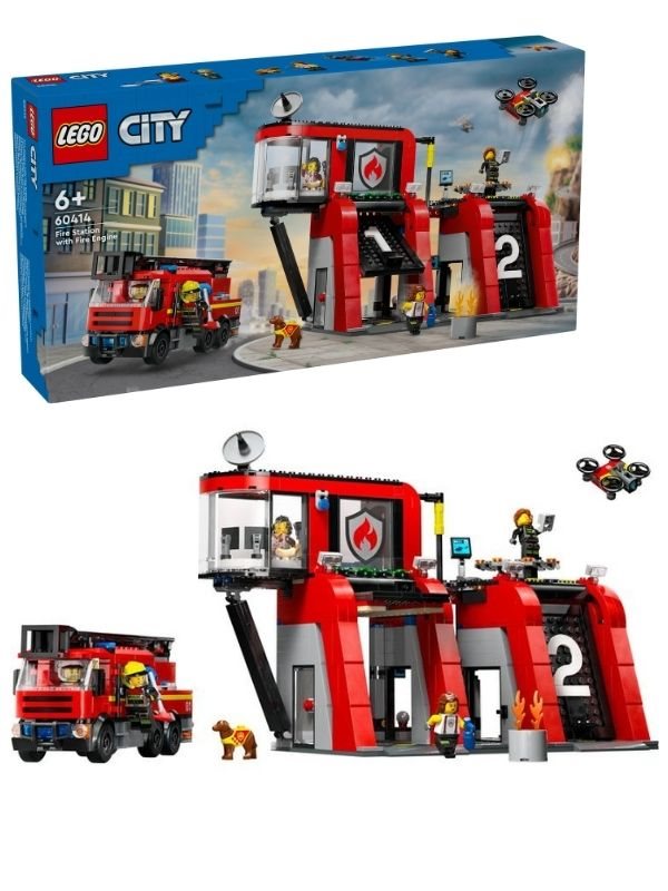 LEGO City | 60414 | Brandstation med brandbil | 