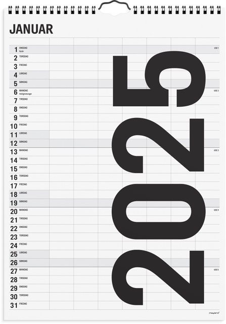 Mayland | Familiekalender Black and white 7 kol. | 2025 |