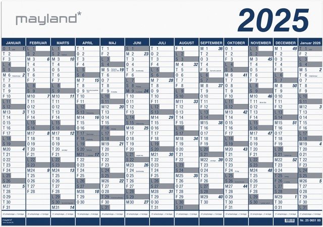 Mayland | Kæmpekalender 1x13 Måneder | 2025