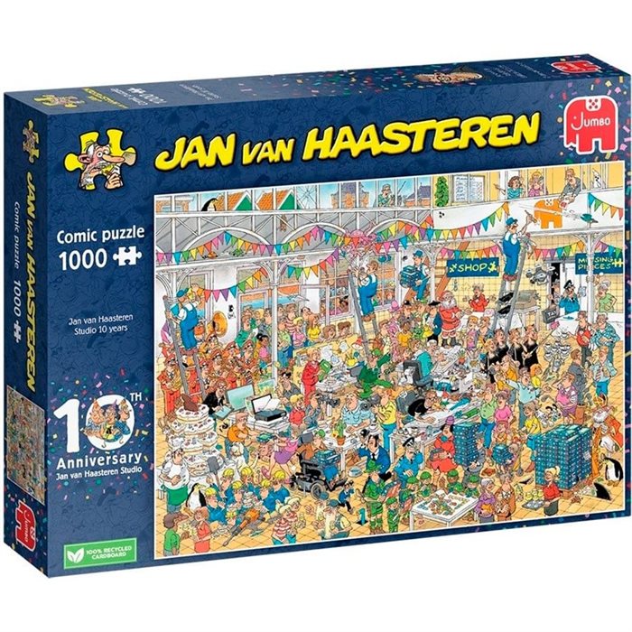 Puslespil | Jan Van Haasteren - Studio 10 Years | 1000 Bikker |