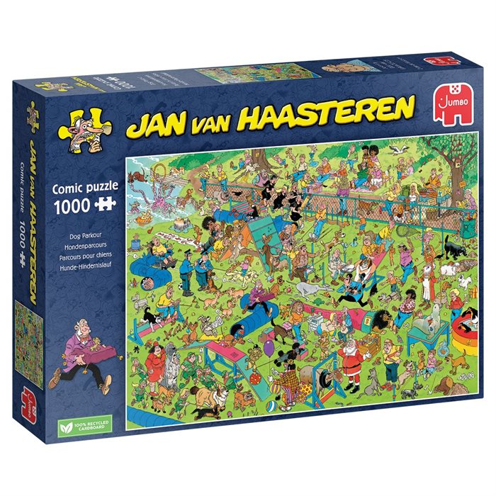 Puslespil | Jan van Haasteren - Hundene i parken | 1000 Brikker |