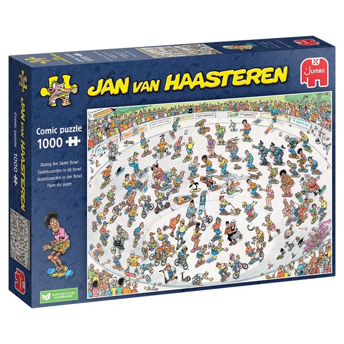 Puslespil | Jan van Haasteren - På skater banen | 1000 Brikker |