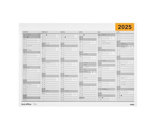 Vægkalender | A3 | 2025 |