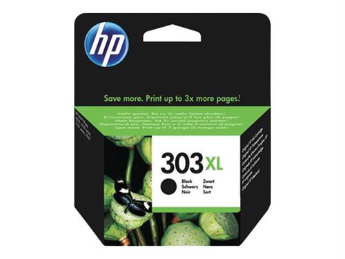 HP 303 XL black ink cartridge, blistered