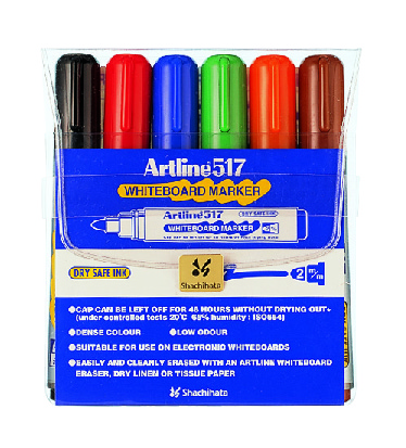 Whiteboard Marker Artline 517 6-sæt