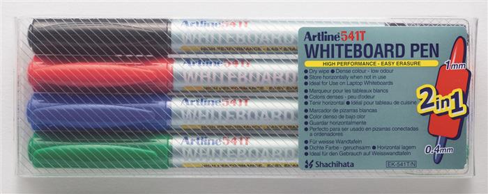 Whiteboard Marker Artline 541T 2-i-1 4-sæt