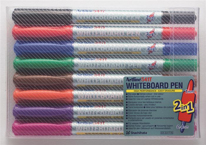 Whiteboard Marker Artline 541T 2-i-1 8-sæt