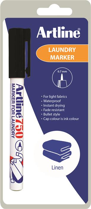 Marker Artline 750 Tekstil sort 1/Blister