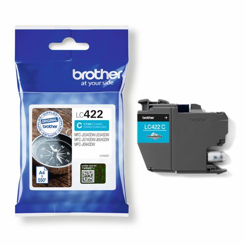 LC422C cyan ink cartridge 550 pag.