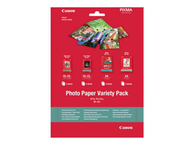 VP-101 Photo Paper var. pck A4 & 10x15 (20)