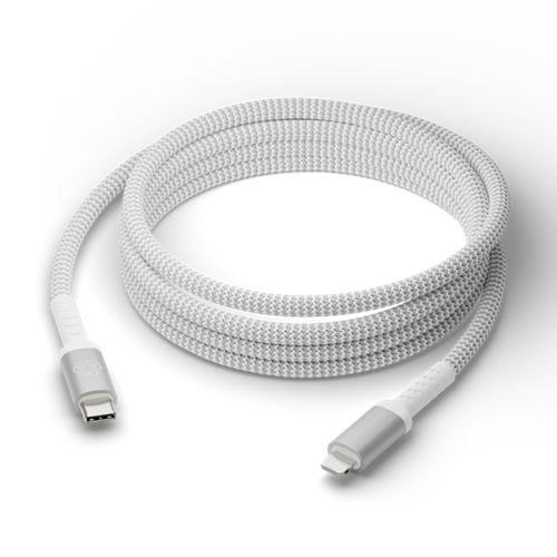 Re-charge - BRD Cable- 2.5m USB-C to Lightning - White