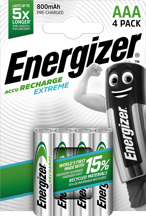 Energizer Rech Extreme AAA 800 mAh (4-pack)