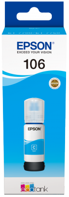 T106 EcoTank Cyan Ink bottle