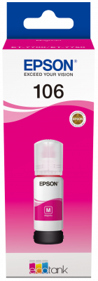 T106 EcoTank Magenta Ink bottle