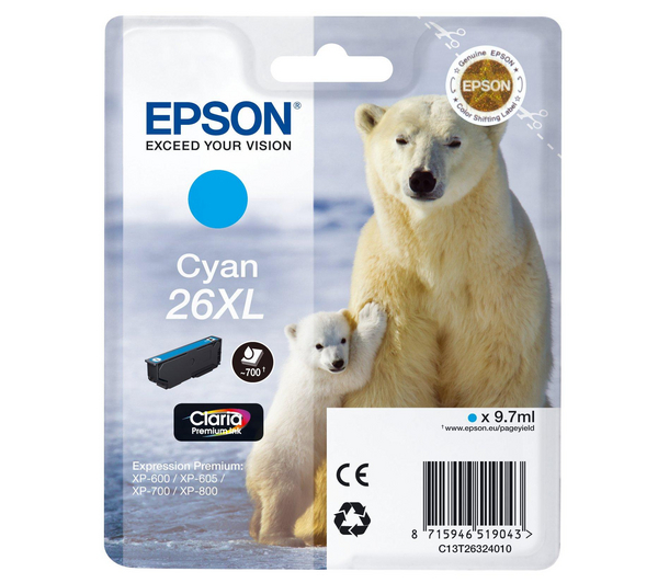 T2632 Cyan Ink Cartridge XL