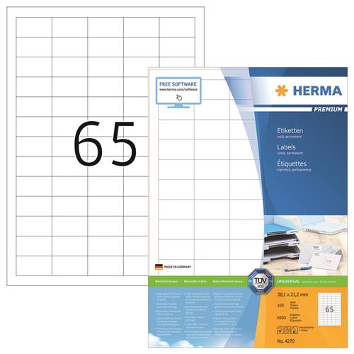 Herma etiket Premium A4 100 38,1x21,2 (6500)