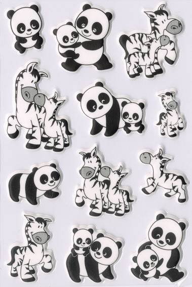 Herma stickers Magic panda/zebra (1)