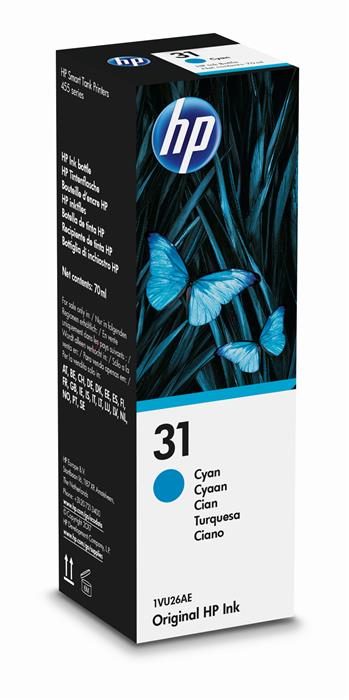 HP 31 cyan ink bottle