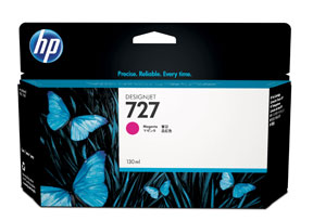 HP 727 Magenta ink cartridge, 130 ml.