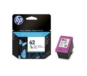 HP 62 color ink cartridge, blistered