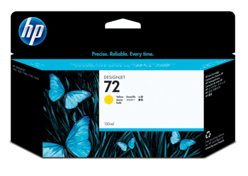 HP 72 yellow ink cartridge, 130ml