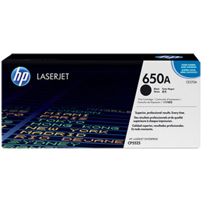 Color LaserJet 650A black toner