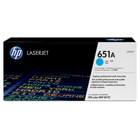 Color LaserJet 651A cyan toner cartridge