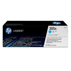 Color LaserJet 305A cyan toner cartridge