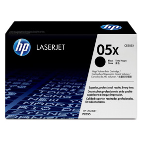 LaserJet 05X black toner, high capacity