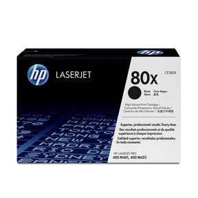 LaserJet 80X black toner high capaciy