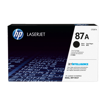 LaserJet 87A black toner cartridge