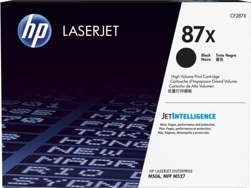 LaserJet 87X black toner dualpack