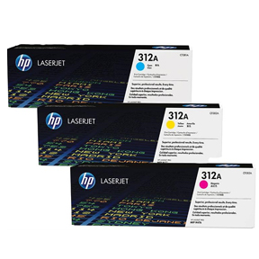 Color laserjet 312A CMY toner tri-pack