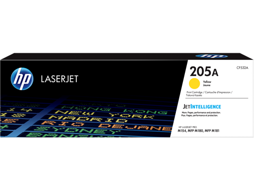 LaserJet 205A yellow toner