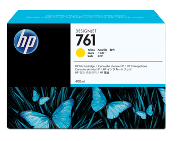 HP 761 yellow ink cartridge, 400ml