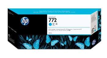 HP 772 cyan ink cartridge, 300 ml