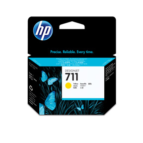 HP 711 yellow ink cartridge, 29 ml