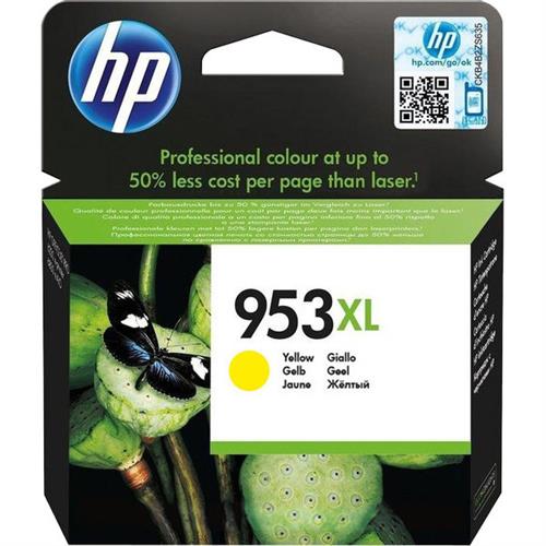 HP 953XL yellow ink cartridge, blistered