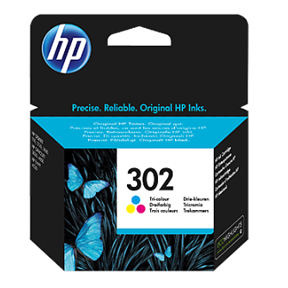 HP 302 color ink cartridge, blistered