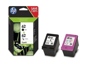 HP 62 black & color ink (sampack)blister