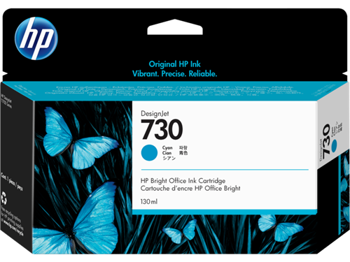 HP HP 730 130 ml. Cyan DesignJet Ink Cartridge