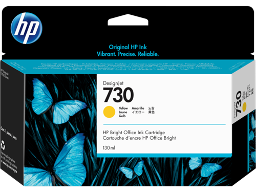 HP HP 730 130 ml. Yellow DesignJet Ink Cartridge