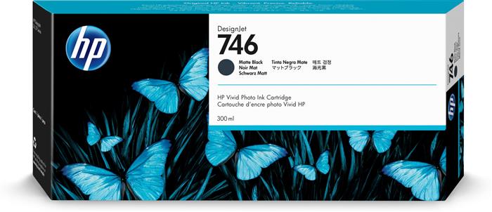 HP 746 300 ml. Matte Black DesignJet Ink Cartridge